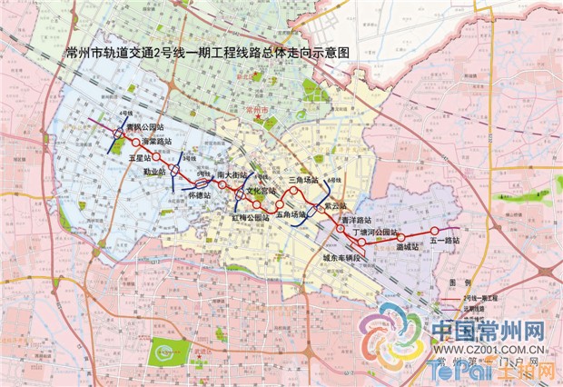 常州地鐵2號線提上日程沿途15個站點